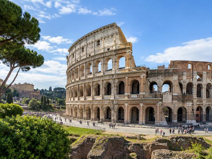The Colosseum in Rome, Italy